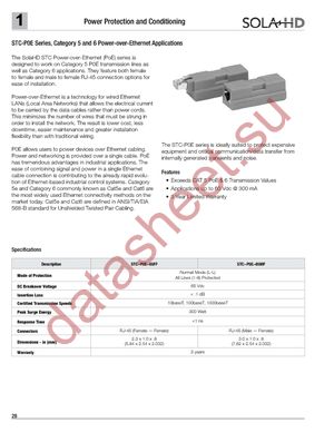 STC-P0E-65MF datasheet  